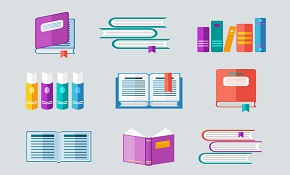 9 color book design vector